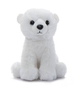 lot 58961 image: The Petting Zoo Polar Bear Stuffed Animal Plushie, Gifts for Kids, Wild Onez Babiez Zoo Animals, Polar Bear Plush Toy 6 inches - Retail $10