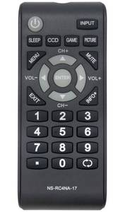 lot 56336 image: New Remote NS-RC4NA-17 NSRC4NA17 Replacement fit for Insignia LCD TV NS-24D310NA17 NS-24D510MX17 NS-24D510NA17 NS-32D310MX17 NS-32D310NA17 NS-32D311NA17 NS-39D310NA17 NS-40D510MX17 NS-40D510NA17 - Retail $7
