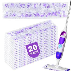 lot 56342 image: 20 Count Power Mop Pads Refills for Swiffer PowerMop Multi-Surface Mopping Pad Disposable Replacement Mop Pads Compatible with Swiffer PowerMop,Safe on All Finished Floors. - Retail $19