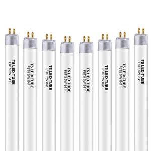 lot 56358 image: Lighting 8 Pack 12 Inch F8T5CW LED Replacement Bulbs, 4100K Cool White, T5 LED 5 Watts Replace Fluorescent Bulb with LED, Replacement Tube for Counter and Cabinet Fixture - Retail $27