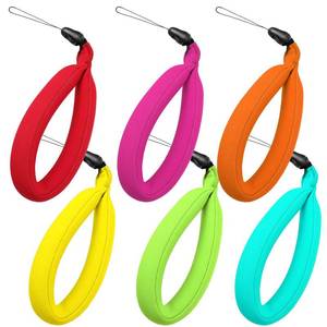 lot 56360 image: 6 Pcs Waterproof Camera Float Strap, Universal Floating Wristband for Underwater Camera, Sunglasses, Waterproof Phone Case, Save Device from Sinking - Retail $18