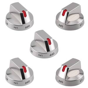 lot 56370 image: Burner Control Dial Knob Range Oven Replacement Compatible with Samsung Gas RangeOvenStove, Sturdy Stainless Steel Reinforcement Ring. - Retail $19