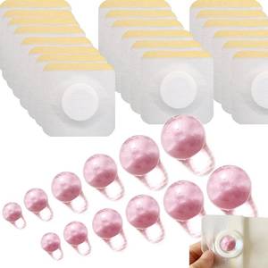 lot 56374 image: 12PCS Ball-Shape Belly Button Plug Post Tummy Tuck Belly Button Plug Tummy Tuck for Liposuction or Umbilical Hernia Repair 6 Different Sizes, 2 of Each  20pcs Medical Tape (Pink)  - Retail $10