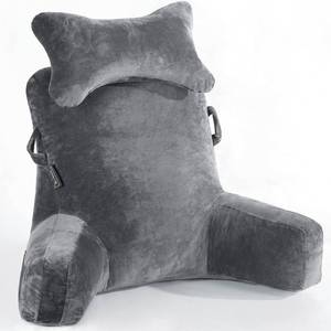 Reading Pillow Extra Large 31 Bed Rest Pillow with Detachable Neck Roll for Sitting in Bed or Couch Adult Back Pillow for Watching TV/Gaming/Relaxing - Retail: $54"