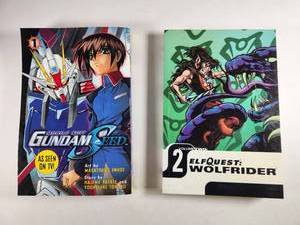 lot 161 image: Mobile Suit Gundam SEED and ElfQuest WolfRider