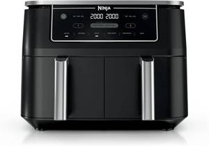 $230 Ninja Foodi 10-Qt DualZone Air Fryer (DZ302) 6-in-1, 450 F Black