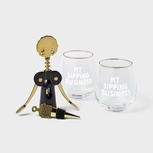 lot 3406 image: Wine Business Gift Set - Tabitha Brown for Target