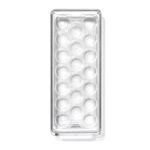 lot 3412 image: OXO Plastic Egg Bin with Removable Tray White