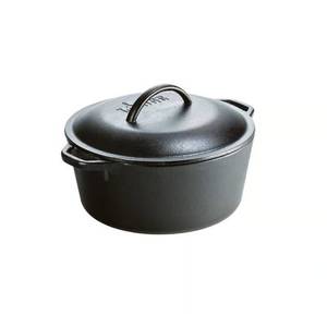 $70 Lodge Cast Iron Dutch Oven 10 in. 5 qt Black