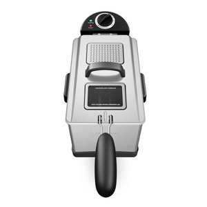 lot 3437 image: $50 Chefman 3.2qt Stainless Steel Deep Fryer