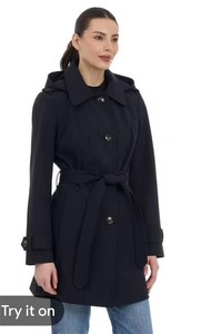 lot 3488 image: London Fog Womens Trench Coat Size Large
