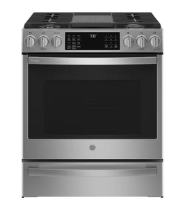 GE Profile 30-Inch Slide-In Gas Range with Convection Oven - Retail: $3,000