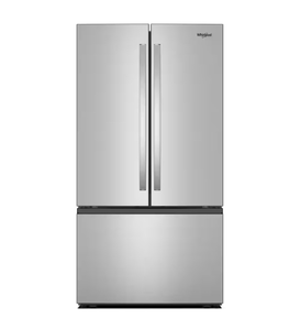 lot 9 image: Whirlpool French Door Counter Depth Refrigerator - Retail $3,300