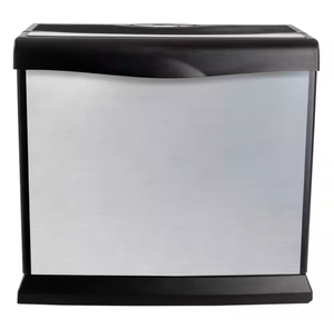 lot 13 image: Black and Stainless Steel Tabletop Ice Maker Machine - Retail $400