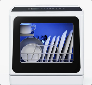 lot 15 image: Countertop Dishwasher with LED Touch Screen - Retail $500
