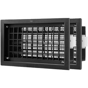 lot 821 image: ZXQDRE Automatic Foundation Vent Cover 8x16 Inch, Auto OpenClose Crawl Space Vent Cover for Freeze Protection & Energy Saving  Easy Install Crawlspace Vents Replacement (Black, 2 Pack) - Retail $60