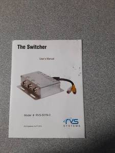lot 840 image: RVS Systems The Switcher RVS-501N-3 Camera Video Switcher with User Manual - Retail $75
