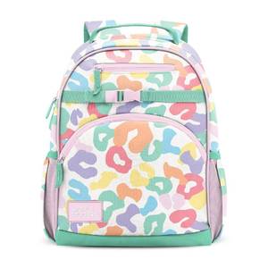lot 855 image: Simple Modern Medium Toddler Backpack for School Girls and Boys  Kindergarten Elementary Kids Backpack  Fletcher Collection  Kids - 15 tall  Rainbow Leopard - Retail $61