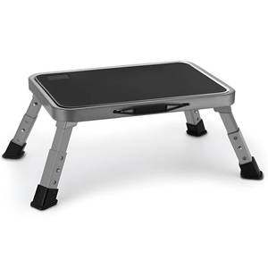 lot 909 image: Jocauto Foldable Step Stool, Adjustable Step Stool with a Non-Slip Platform, Step Ladder with Thick Rubber Feet for Adults or Children in Kitchen, Bedroom, Office, Rv, 330 Lbs Capacity - Retail $27