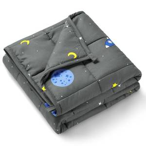 lot 911 image: Mr. Sandman Weighted Blanket 3 Pounds Washable, Best for 20-40lb Breathable Heavy Throw Blankets for Sleeping - 36 x 48 Space Grey - Retail $31