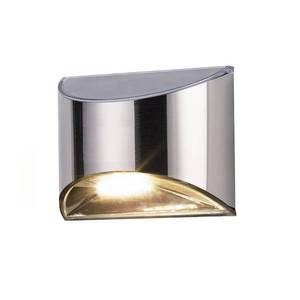 lot 912 image: Classy Caps High-Performance Solar Deck and Wall Light DLS900 - Solar Lights, 4 High Output LEDs, Durable Stainless Steel, Includes AA Ni-MH Rechargeable Battery for Deck, Patio, and Yard - Retail $27