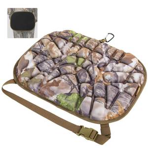 lot 929 image: BLISSWILL Hunting seat Cushion��Stadium Cushion��100% Memory Foam Silent Lightweight for Camping, Hunting, Fishing��Camping��Outdoor��Super Camo-Timber�� - Retail $20