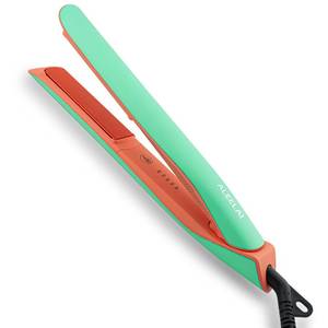 lot 935 image: ALEELAI Flat Iron Hair Straightener and Curler, 2-in-1 Ceramic Styling Tool with Floating Plates, Fast Heat-Up, Adjustable Temperature, Dual Voltage for Travel & Home Use - Retail $40
