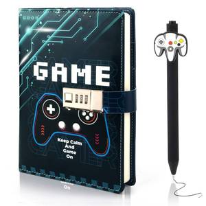 lot 18614 image: Video Game Diary for Boys Ages 8-12, Game Diary with Lock Journal for Teen Boys 10-18, Birthday Easter Gifts for Boys Journal with Pen, Gaming Notebook Writing Drawing Gifts for 10 11 12 13 14 15 16 Teenagers - Retail $17