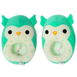 lot 18628 image: Squishmallows Winston the Owl Slippers for Adults - Plush Lightweight Warm Comfort Soft Aline Slipper House Shoes - Owl Winston (sizes 5-6 Adult) - Retail $23