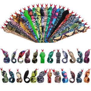 lot 18639 image: Chivao 24 Pcs Snake Slap Bracelets Reptile Party Favor Snake Snap Bracelets Animal Serpent Bracelet Reptile Birthday Party Supplies for Kids Parties Favors Christmas Gift, 24 Assorted Designs