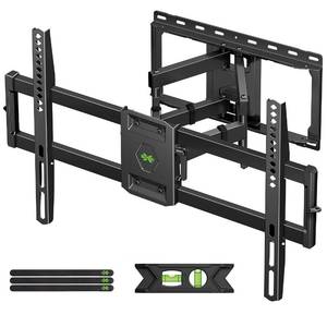 lot 18661 image: USX Mount Full Motion TV Wall Mount for Most 42-90 inch Flat ScreenLED4K, TV Mount Bracket Dual Swivel Articulating Tilt 6 Arms, Max 16 Wood Studs, VESA 600x400mm, Holds up to 132lbs - Retail $59
