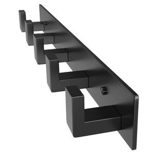lot 18670 image: PMMASTO Coat Rack Wall Mount, Coat Hooks Wall Hooks for Hanging, Stainless Steel Coat Hanger Towel Hooks for Bathrooms, Hat Rack (Black 5 Hooks, 1 Pack) - Retail $19