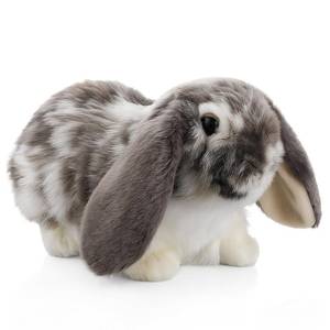 lot 18680 image: JolliLudo Eater Dutch Lop Eared Rabbit Ornament Cute Stuffed Animal Fluffy Rabbit Animal Realistic Bunny Cute Stuffed for Xmas Gift Friends 9.8 Inches(Soft,1 Pcs) - Retail $28