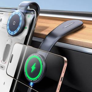 lot 18681 image: eSamcore for Magsafe Car Mount Charger, Wireless Magnetic Car Phone Holder Detachable 15W Fast Charging for Dashboard with Bendable Aluminum Arm Only Fit iPhone 17 16 15 14 13 Pro Max Mini