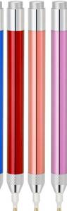 lot 18745 image: Maitys 3 Pcs LED Diamond Painting Drill Pen 5D Luminous Diamond Painting(Pink, Gold, Blue, Red) - Retail $10