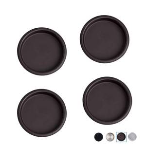 lot 18762 image: Enconker 4PCS Closet Door Finger Pull, Sliding Door Pull Cabinets 2-18 Diameter, Oil Rubbed Bronze Round Bypass Insert Mortise Cup Polished Snap-in Installation - Retail $950