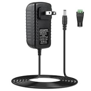 lot 18764 image: LightingWill 12V Power Supply, 24W Power Adapter, 110V AC to 12V 2A DC Power Supply, Wall Plug Transformer for 12 V Devices with 5.52.1mm DC Connector - Retail $8