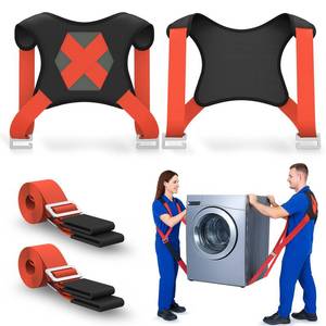 lot 18775 image: NOCOEX 2-Person Moving Straps for Lifting - Moving Straps with Back Support for 2 Movers - Shoulder Lifting System for Move & Carrying Furniture Appliances Mattresses Heavy Objects Up to 880lbs - Retail $32