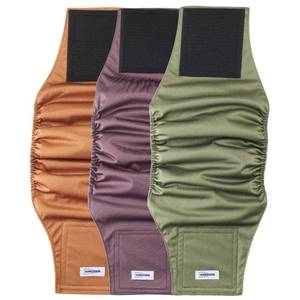 lot 18786 image: Washable Dog Diapers Male Reusable, Premium Belly Bands for Male Dogs Small, Pack of 3, High Absorbing Small Male Dog Pee Wraps for Doggie in Incontinence or Excitable Urination and Training(S) - Retail $9