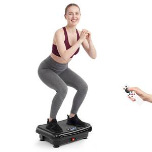 TISSCARE Vibration Plate Exercise Machine Mini Vibrating Plates for Lymphatic Drainage and Weight Loss, 400Lbs Capacity Full Body Power Shake Workout Platform for Home Cardio Fitness - Retail: $70