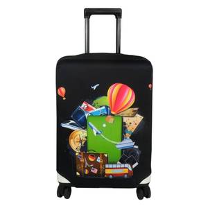 lot 18833 image: COVER ONLY Explore Land Luggage Cover Suitcase Protector Fits 31-32 Inch Case (Travel, XL) - Retail $20