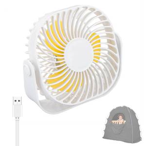 lot 18932 image: Fan Compatible with Slumberpod Blackout Sleep Tent, USB Small Desk Fan, 2 Speed 360°Rotate, Portable and Lightweight Compatible with Blackout Tent Mesh Pocket, Smooth Air Circulation for Sleeping - Retail $12