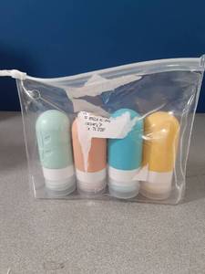 lot 18937 image: 20 Pack Silicone Travel Bottles for Toiletries, TSA Approved Leak Proof Refillable Travel Containers, Travel Essentials for Toiletries
