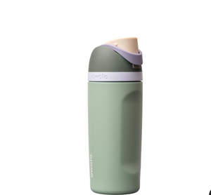 lot 3538 image: Owala 16oz Kids FreeSip Stainless Steel Water Bottle - Misty Meadow - Retail $0