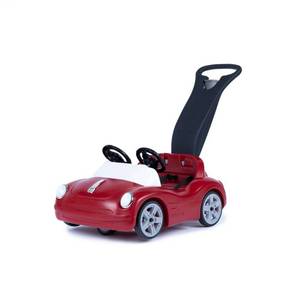 lot 3539 image: Step2 Side by Side Push Around Roadster Plastic Pedal & Push Riding Toy, 50 lb Capacity - Retail $150