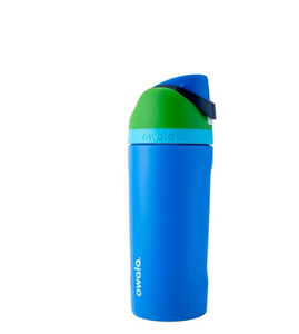 lot 3553 image: Owala 16oz Kids FreeSip Stainless Steel Water Bottle - Green Machine - Retail $25