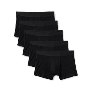 lot 3588 image: Amazon Essentials Mens Cotton Jersey Boxer Shorts Underwear, Pack of 5, Black, X-Large