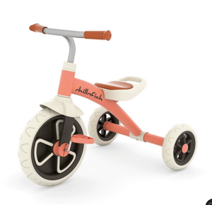 lot 3589 image: Chillafish Ziggi Trike - Sturdy Vibrant Ride-On for Toddlers - Salmon - Retail $70