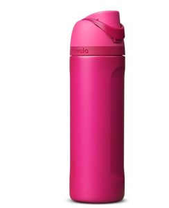 lot 3624 image: Owala 24oz Stainless Steel FreeSip WaterBottle - Read My Lips - Retail $30