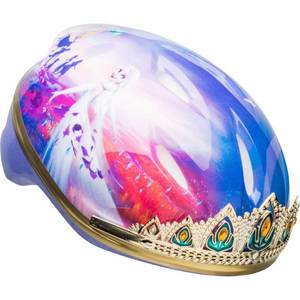 lot 3679 image: Frozen 2 Anna Tiara Child Bike Helmet - Retail $35